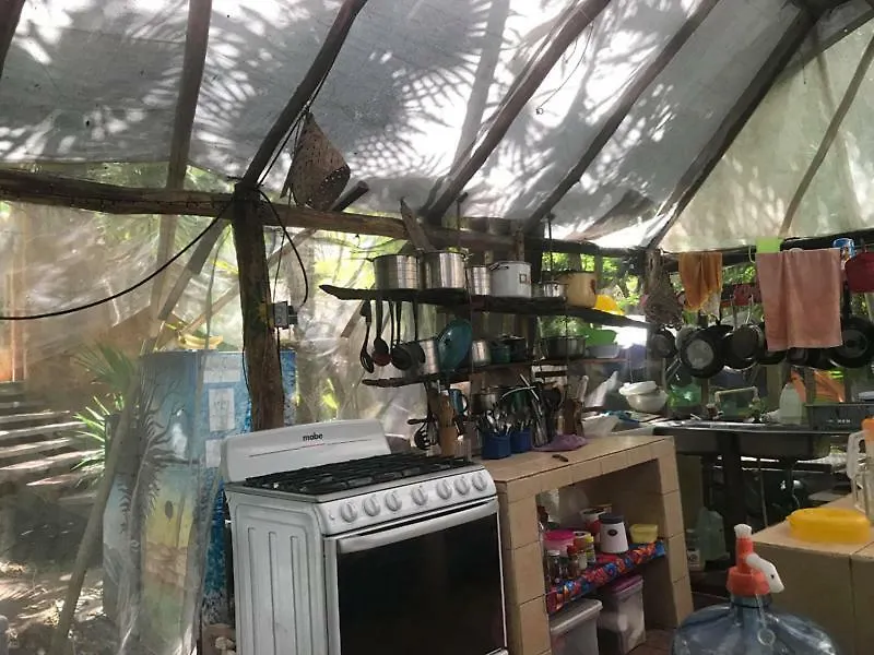 Luxusní stan Hotel Cenote Encantado Tulum Eco-Glamping Camp Mexiko