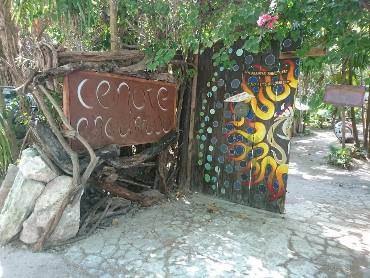 Luxury tent Cenote Encantado Tulum Eco-Glamping Camp Hotel