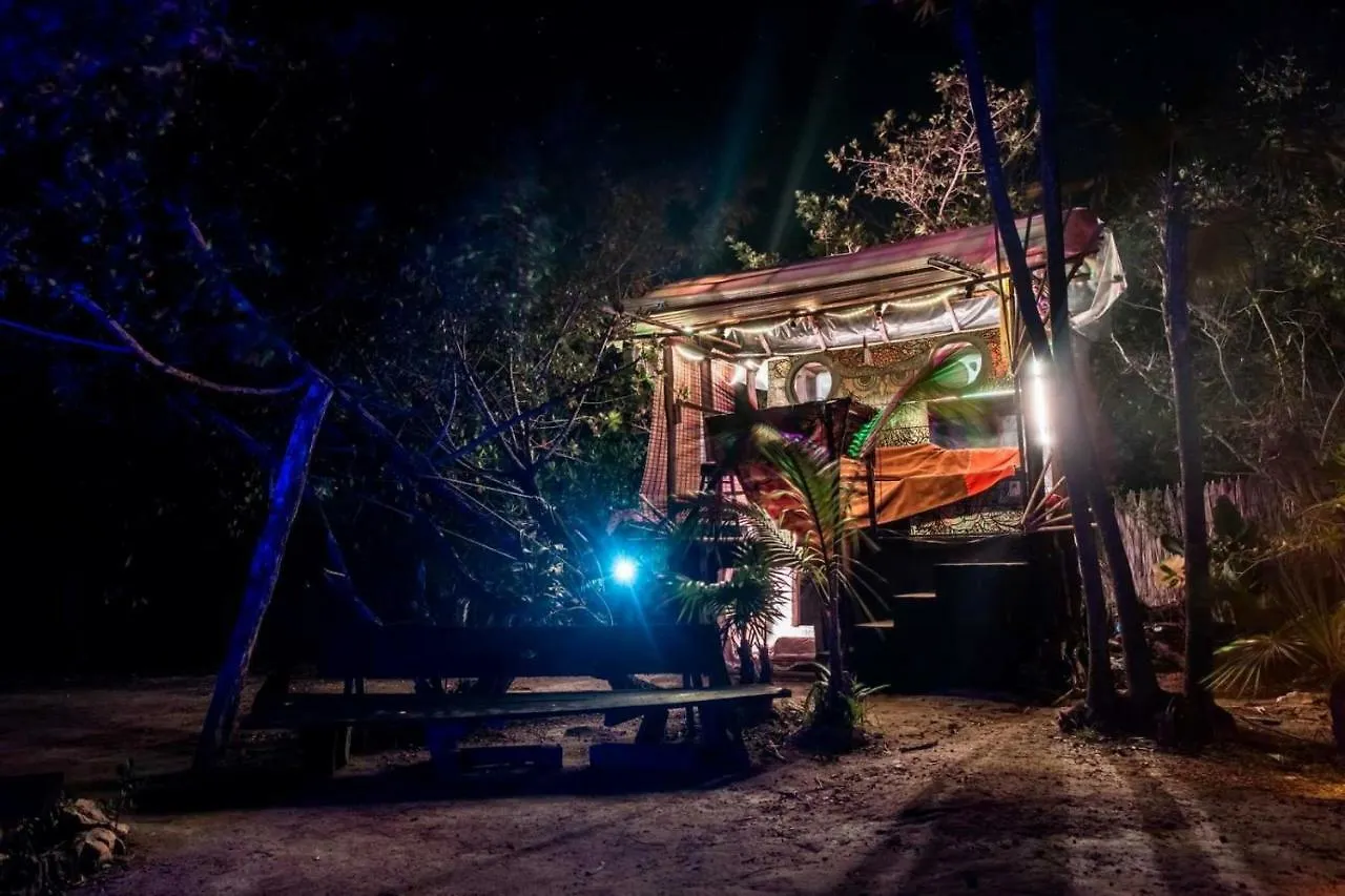 Cenote Encantado Tulum Eco-Glamping Camp Hotel Mexico
