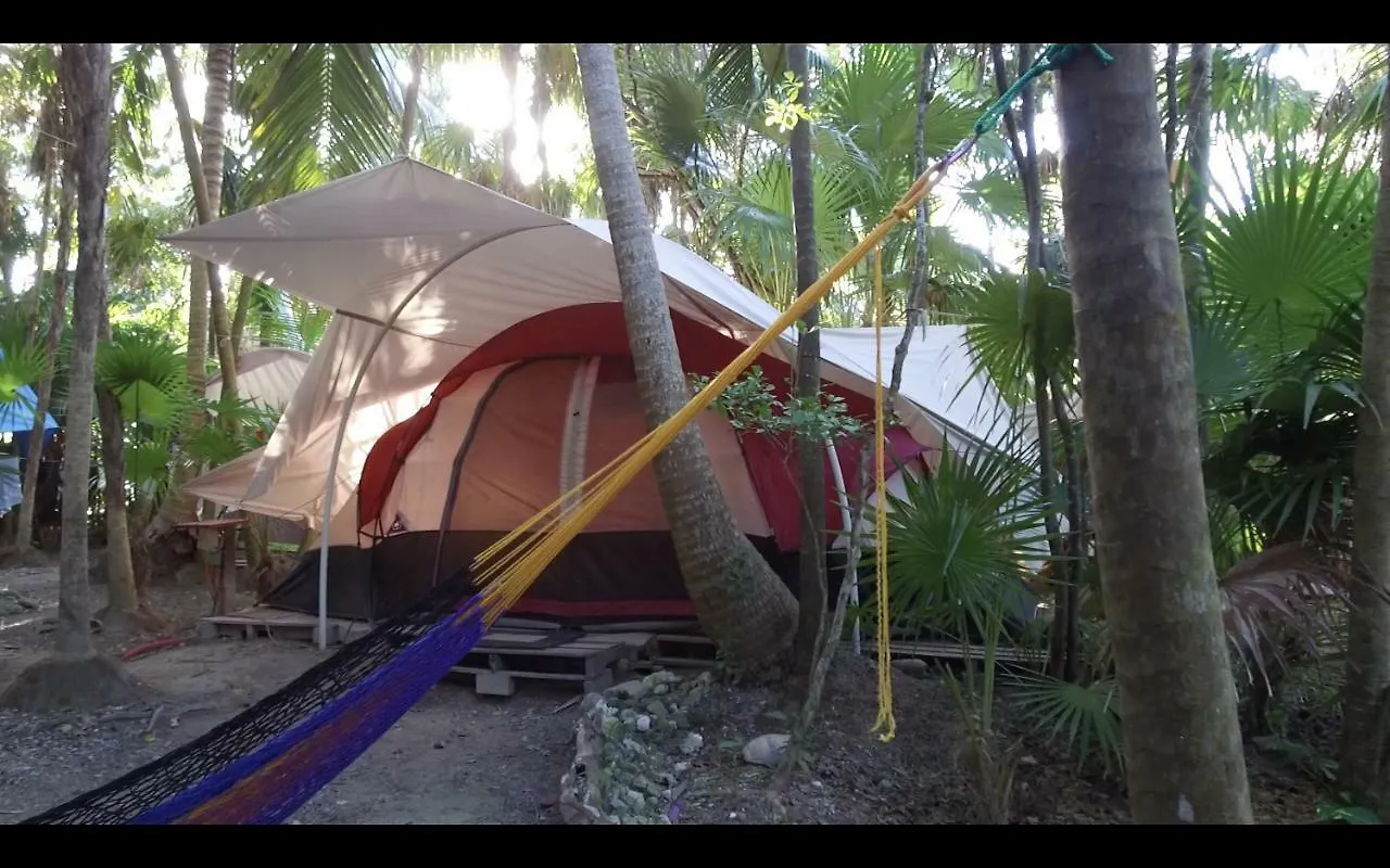 Cenote Encantado Tulum Eco-Glamping Camp Hotel Luxury tent